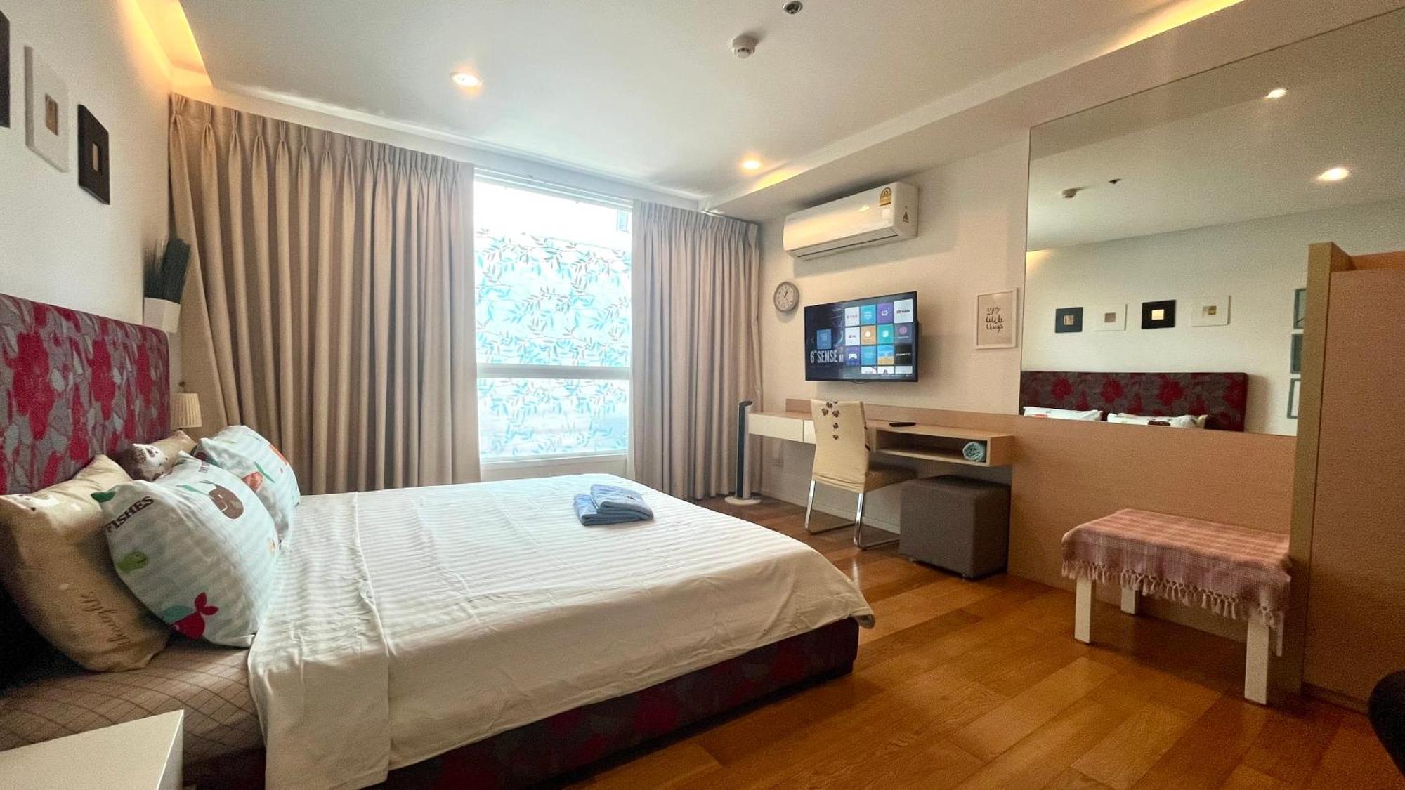 Cozy Studio Walk To Bts Free Wi-Fi Great Location Bangkok Exteriér fotografie