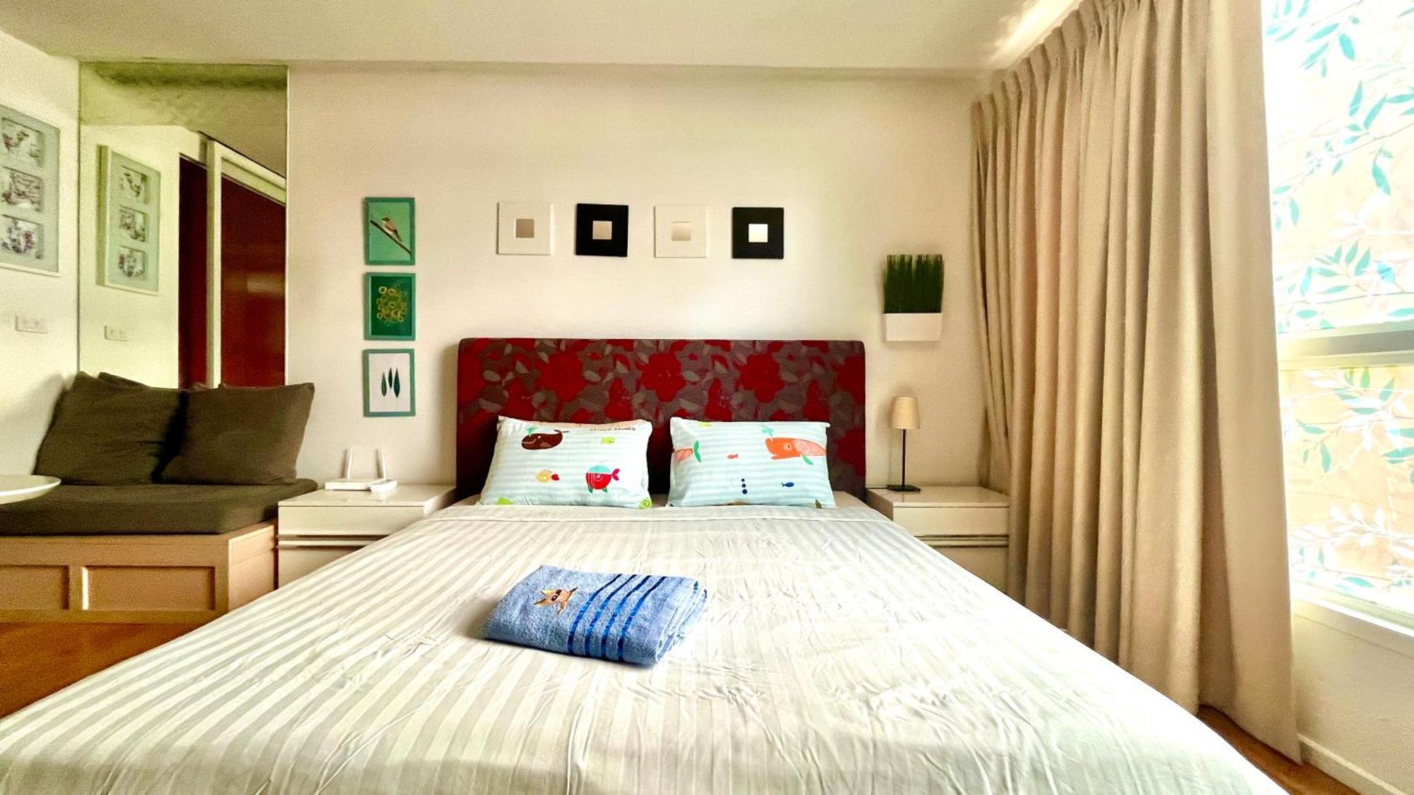 Cozy Studio Walk To Bts Free Wi-Fi Great Location Bangkok Exteriér fotografie